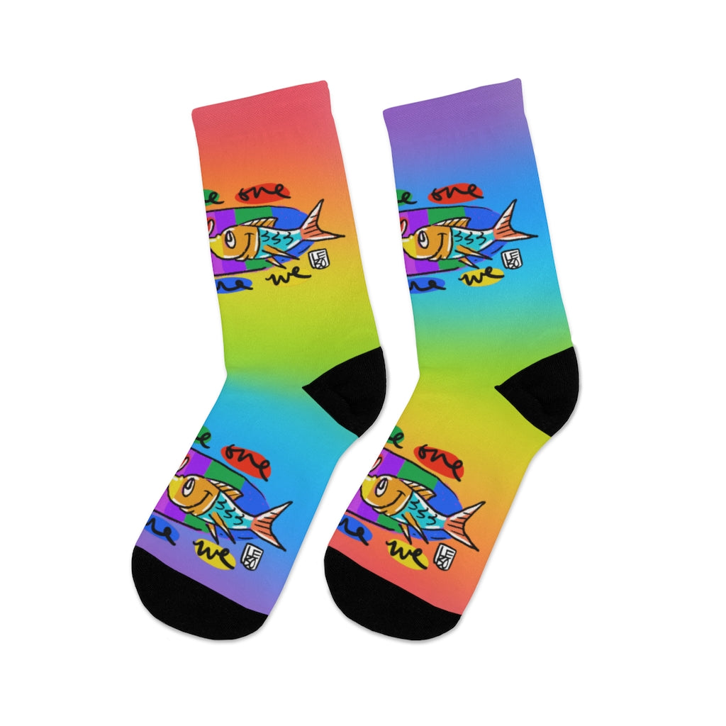 We are One, One are We - Rainbow Collection - Lebo Tribe Socks